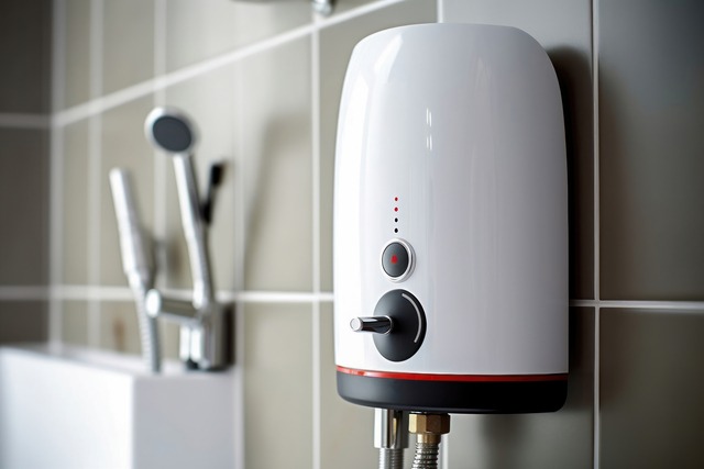Warmth On Demand: Close Up Of Heating Equipment In The Bathroom Generative Ai