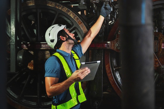 Maintenance Engineer Working Operating Machines In Industry Fact